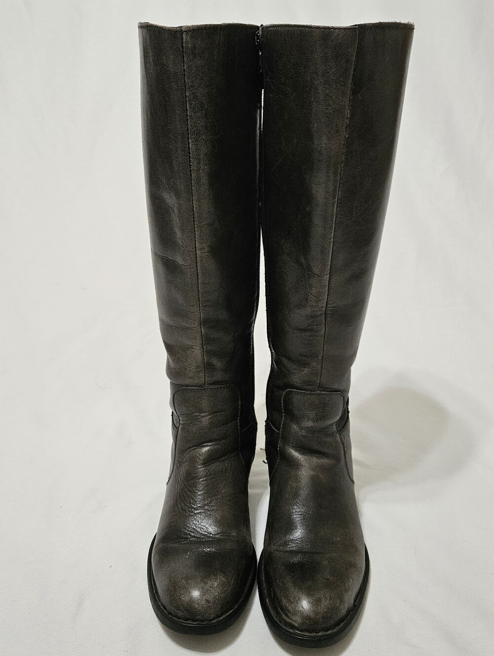 Born Distressed Gray Helen Knee High Riding Boots Womens Shoes D78660 7.5 M WC - Picture 5 of 9